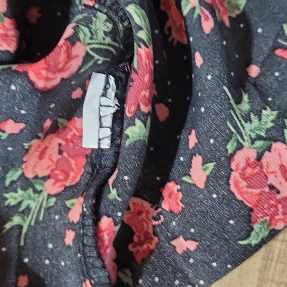 NASTY GAL COLLECTION Black Orange Bright Floral Ruched Bust Mini Dress - Picture 10 of 13